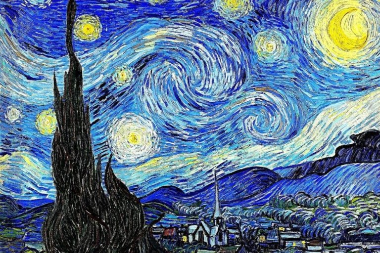 La noche estrellada de  Van Gogh