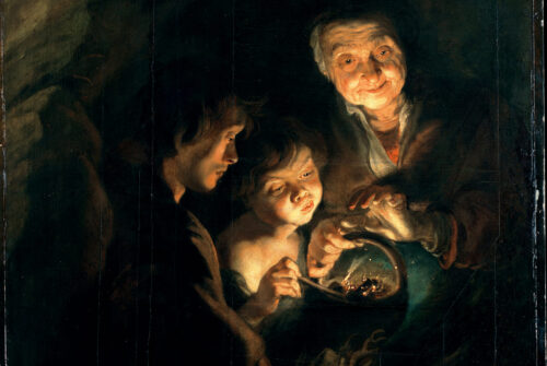 Tres edades, una llama